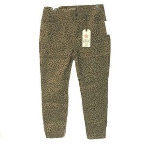 3 for $15 Leopard Stretch Jeans Skinny Retro 80s Casual Ankle Rock & Roll Pant